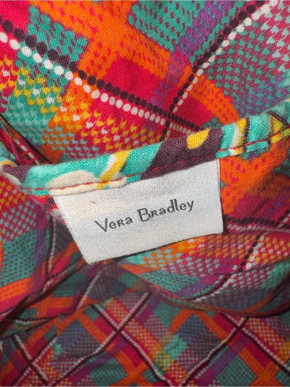Vera Bradley Pink Floral Quilted Tote Bag Large Zip Top Travel Laptop Purse - Picture 9 of 14